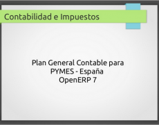 Contabilidad e impuestos con OpenERP 7